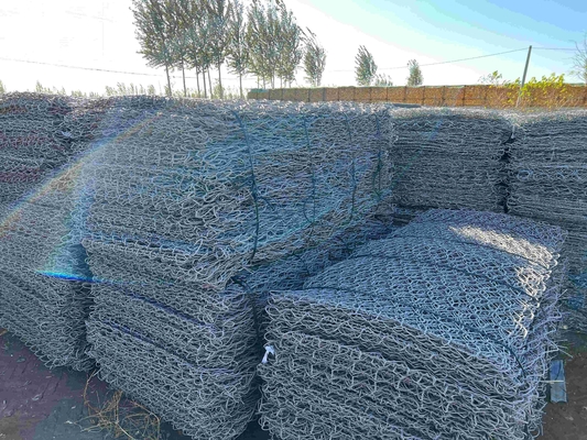 2*1*0,5m 2*1*1m 3*1*1m Galfan Gabion Baskets Tecido