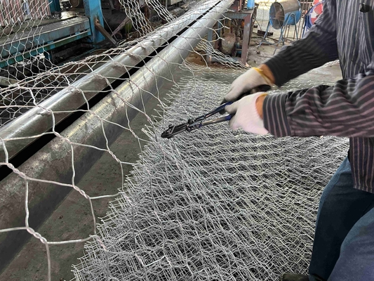 2*1*0,5m 2*1*1m 3*1*1m Galfan Gabion Baskets Tecido