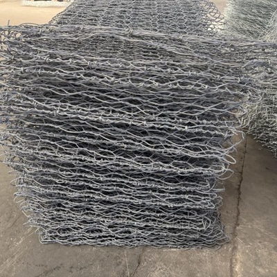 Cestos de gabião de aço galvanizado 1m x 1m x 1m para proteção costeira