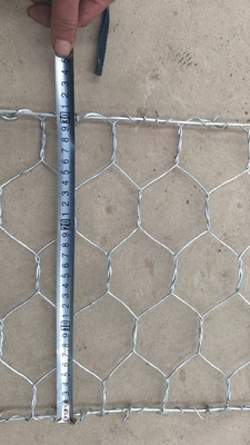 Galvanizado Hexagonal Gabion Mesh para estabilização de inclinação