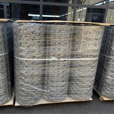 Bobinas de malha de arame galvanizado para gabião, tamanho da malha 80x100, diâmetro do fio 2,70mm