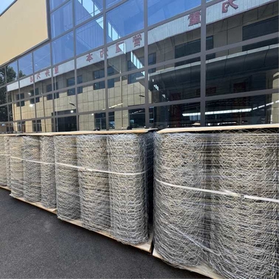 Bobinas de malha de arame galvanizado para gabião, tamanho da malha 80x100, diâmetro do fio 2,70mm