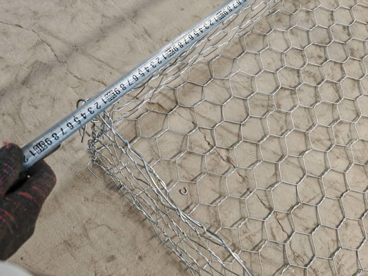 Galvanized Gabion Box Metal Wire Mesh Basket, Hexagonal Mesh for Erosion Control