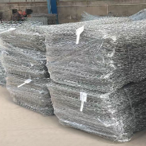 Rede de arame galvanizado de gabião 60x80mm para controlo da erosão e paredes de retenção