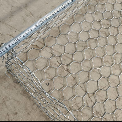 Rede de arame galvanizado de gabião 60x80mm para controlo da erosão e paredes de retenção