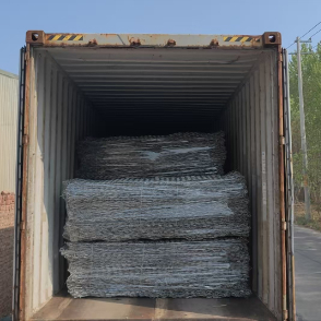 Rede de arame galvanizado de gabião 60x80mm para controlo da erosão e paredes de retenção