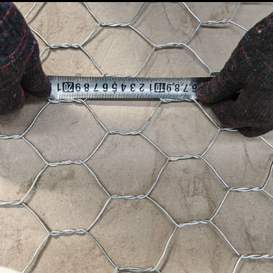 Rede de arame galvanizado de gabião 60x80mm para controlo da erosão e paredes de retenção
