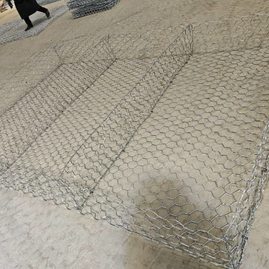 Rede de arame galvanizado de gabião 60x80mm para controlo da erosão e paredes de retenção