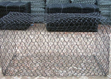 PVC sextavado Gabion revestido diâmetro de fio ISO9001 de 2,0 - 5,0 ímetros aprovado