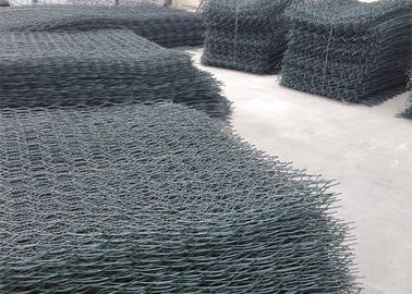PVC sextavado Gabion revestido diâmetro de fio ISO9001 de 2,0 - 5,0 ímetros aprovado