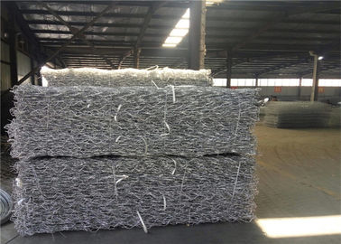 Cesto de gabião para muro de contenção - Caixa de arame de aço galvanizado com malha hexagonal para estabilidade