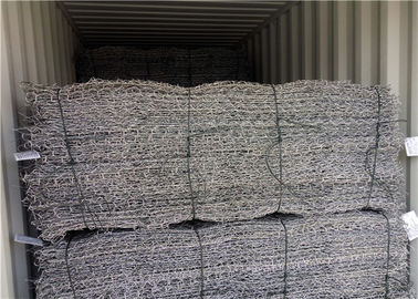 Caixas de gabião galvanizadas revestidas com PVC para estabilização e proteção