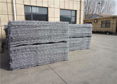 Cesto de caixa de gabião em malha de arame de metal galvanizado, design hexagonal para paisagismo e engenharia civil