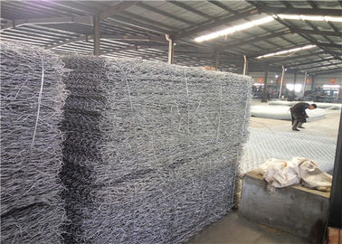 Cestas de gabião revestidas com zinco de arame de aço galvanizado para soluções de construção duráveis