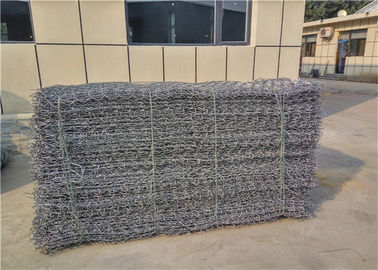 Caixas de gabião galvanizadas personalizáveis com alta resistência à tração e diâmetro de 0,6 m