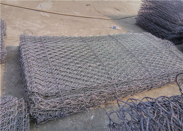 Customização Gabion galvanizado gaiolas com PVC revestido superfície