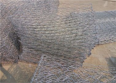 100 mmx120 mm Tamanho de malha Cestas de gabião revestidas com zinco para proteção da margem do rio