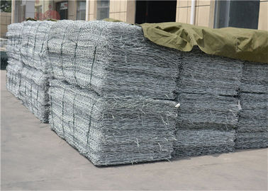 Customização Gabion galvanizado gaiolas com PVC revestido superfície