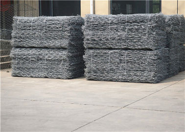 Eco Amigável Galvanizado de fio Gabion cesta PVC revestido Método de construção fácil Controle de inundações Gaibon Cestas