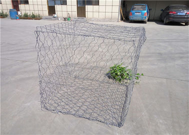 As cestas decorativas de Gabion da cor de prata/galvanizaram a gaiola de pedra de aço