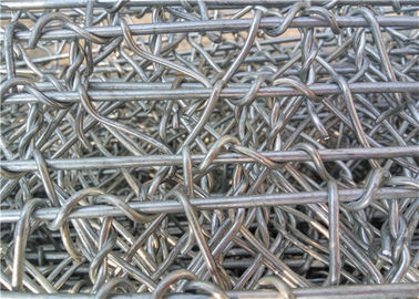 A rede de arame reforçada de Gabion/galvanizou a cesta da parede tamanho do furo de 60 * 80 ímetros