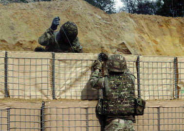 Bastião Defensivo Galfan Gabion Baskets resistente ao desgaste para combate a inundações