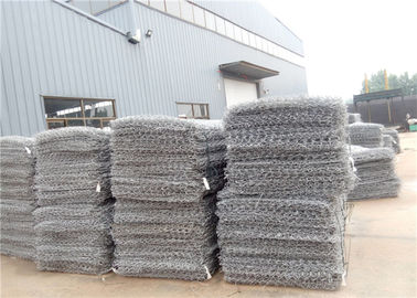 As cestas práticas de Gabion do metal, zincam paredes de retenção revestidas da caixa do fio
