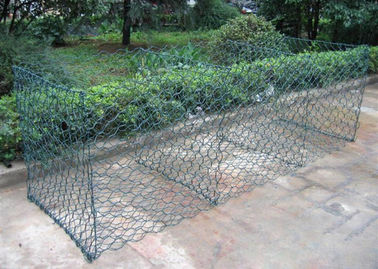 Caixa de 0,9m de diâmetro Caixas galvanizadas de gabião para quintal / decoração com superfície revestida de PVC