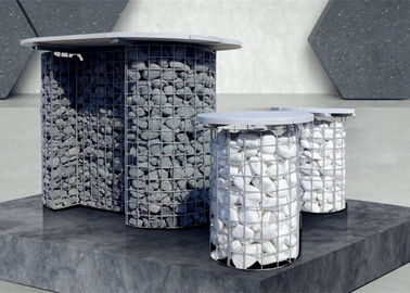 Folheados e vida útil longa de grande resistência da parede de pedra de Gabion do revestimento