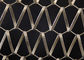 Da espiral decorativa dos painéis de rede de arame da relação do metal rede decorativa para a cortina