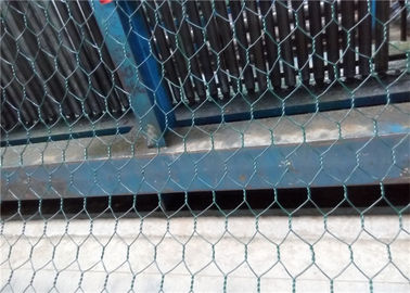 Gaiola revestida sextavada torcida dobro da pedra de Gabion da malha do PVC do fio de aço