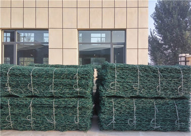 Caixa de 0,9m de diâmetro Caixas galvanizadas de gabião para quintal / decoração com superfície revestida de PVC