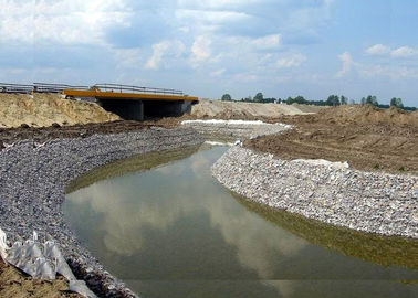 Colchão revestido do rio de Gabion do zinco pesado soldado e sextavado para forros do canal