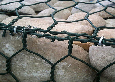 8 * o material revestido 10 PVC reforça a cesta de Gabion para o banco de rio