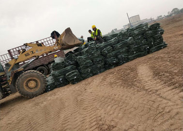 Cestas galvanizadas de Gabion do metal da estrada dos PP Geobags engenharia greening