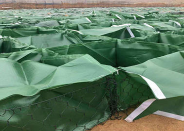 Cestas itares de Gabion do metal de Galfan do depósito dos sacos geotécnicais dos PP