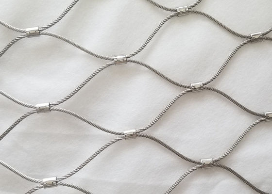 Romboide Hole Zoo Rope Mesh de aço inoxidável Flexível Ferroled para recinto de animais