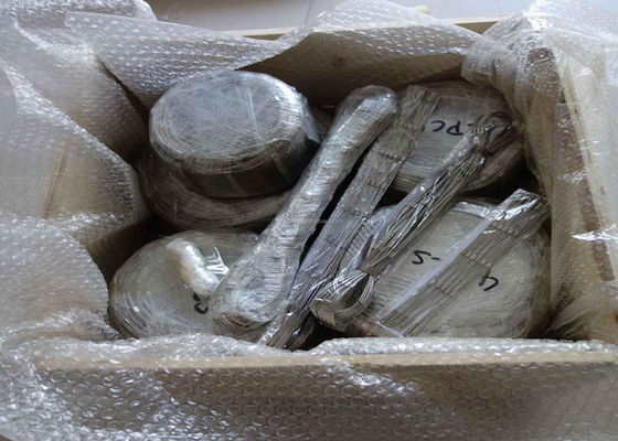 Malha de aço inoxidável da corda da virola da largura resistente aos ácidos de 0.1m