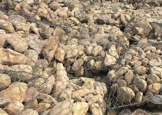 Controle de inundações 4.0mm Gabion Malha Cage Para Stone Sack Gabion caixas de gabion rio de enchimento sacos de gabion gabions saco revestido de PVC
