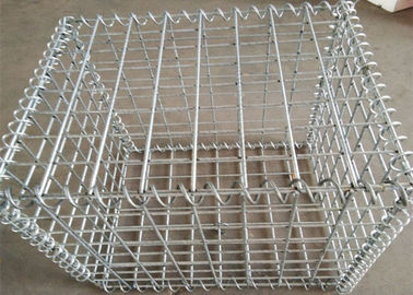 A cor de prata soldou o quadrado dos colchões de Gabions da rede de arame/forma redonda
